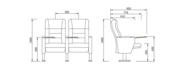 时尚舒服电影院椅子